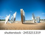 Monument "Les Braves" on Omaha Beach