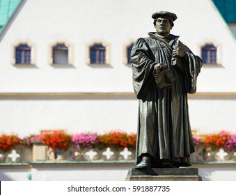 Monument of Martin Luther on the Town Square of Eisleben, Germany, the town of his birth and death
Monument created 1883 by Rudolf Siemering (1835 - 1905) - NO PR required 