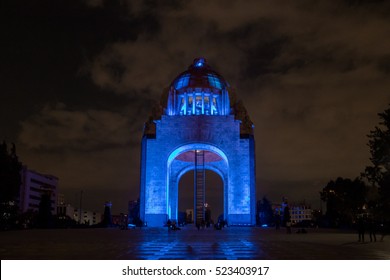 Monument To The Mexican Revolution (Monumento A La Revolucion) At Night - Mexico City, Mexico