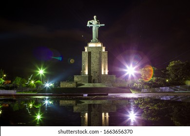 Monument Mother Armenia At Night, Yerevan,