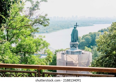 Monument To Prince Volodymyr In Kyiv, Summer 2022