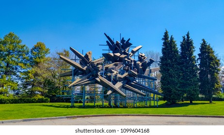 Monument To The Resistance, 1969, Cuneo, Piedmont, Italy, 17th April,2018.