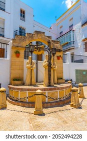 Monument To Semana Santa Festival At Arcos De La Frontera In Spain