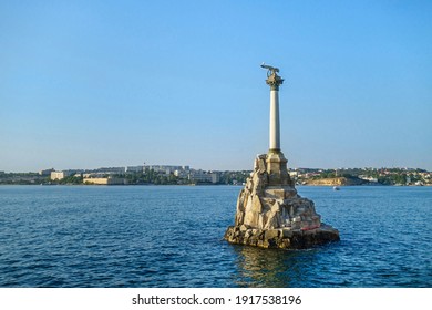 Monument to the Sunken Ships, one of symbols of Sevastopol (Crimea). Constructed in 1905 in memory of siege of city during Crimean war in XIX - Shutterstock ID 1917538196