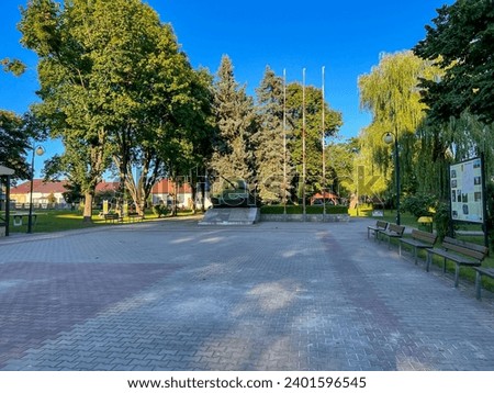Monument - a tank commemorating the entry into Dubienka in 1944 of the units of the 2nd Infantry Division of the Polish Army. Jan Henryk Dąbrowski during World War II.