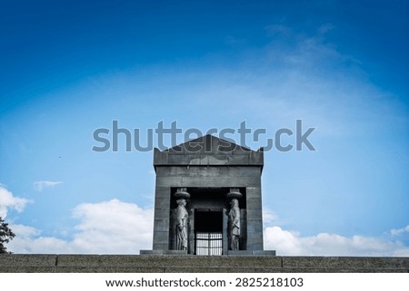 monument to the unknown hero of Avala, called spomenik neznanog junaka in Belgrade, Serbia. it's A major WWI memorial monument on Avala Mountain honoring fallen soldiers of Great War.