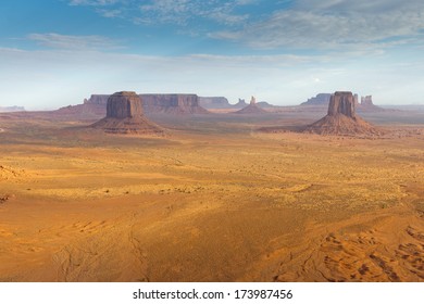 Monument Valley Aerial Sky View From Balloon