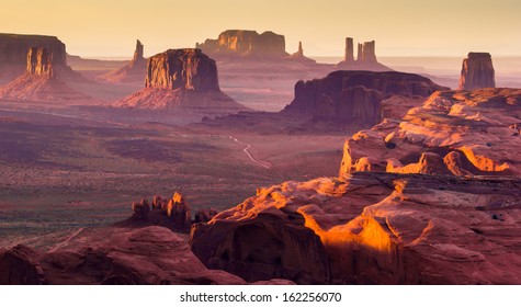 Monument Valley, desert canyon in USA