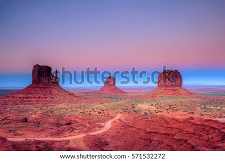 Similar – Monument Valley at sunset, Utah, USA