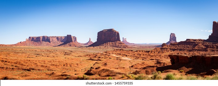 Monument Valley in mid summer