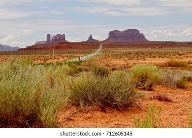 Monument Valley Navajo Tribal Park, USA, Arizona, Road to Monument Valley, July 31, 2017