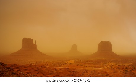 Monument Valley, Sand Storm, USA
