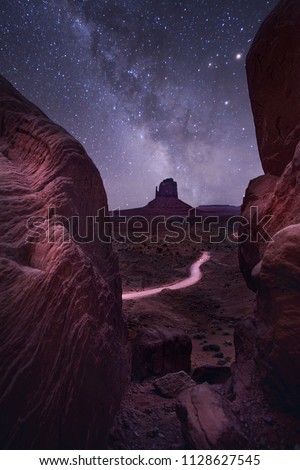 Similar – Wüstenlandschaft der Bardenas Real in Navarra Spanien