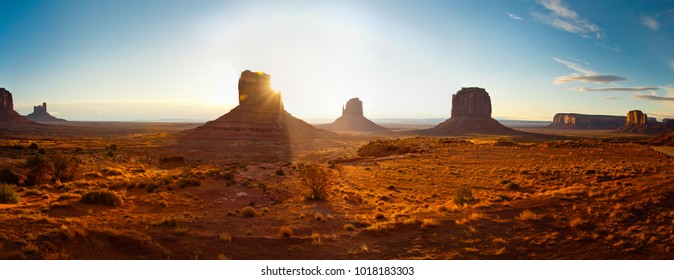 Monument Valley At Sunset