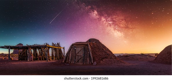 Monument Valley Utah Navajo Huts