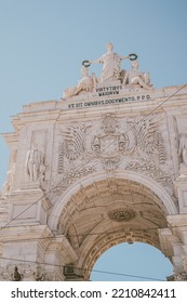 Monumental Gate Commerce Square (Praça Do Comércio) In Lisbon 