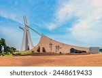 The monumental modernist Cathédrale Saint-Paul d,Abidjan (St. Paul