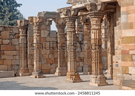 Monuments at Qutub Minar Complex New Delhi, India