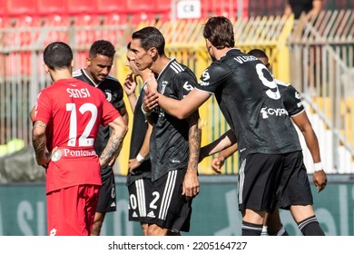 Monza, Italy. 18 September 2022. Italian Serie A Football Championship. Monza VS Juventus 1-0. Angel Di Maria, Juventus, Red Card.