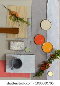 Mood Board Color Palette For Interior Design And Decor