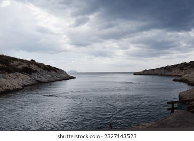 Moody, Sea, Landscape, Photo, Ocean, Water, Waves, Beach, Coastline, Scenic, Serene, Dramatic, Cloudy, Stormy, Misty, Atmospheric, Tranquil, Reflection, Coast, Nature, Moody sky, Coastal, Seashore - Powered by Shutterstock