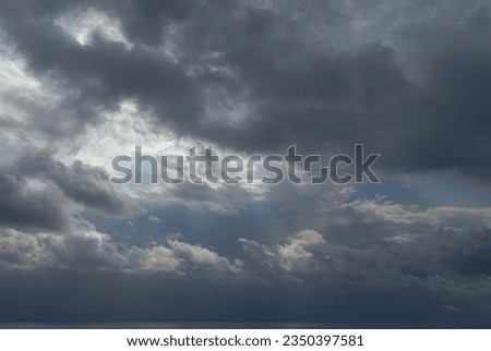 Similar – Image, Stock Photo soft dark sky with clouds
