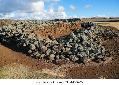 Mo'okini Heuiau In The North Of Big Island, Hawaii - Ruins Of A Temple Of The Hawaiian Religion In The Kohala Historical Sites State Monument Near Upolu Point