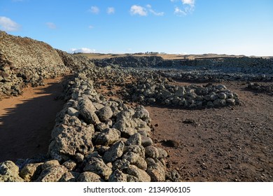 Mo'okini Heuiau In The North Of Big Island, Hawaii - Ruins Of A Temple Of The Hawaiian Religion In The Kohala Historical Sites State Monument Near Upolu Point