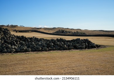 Mo'okini Heuiau In The North Of Big Island, Hawaii - Ruins Of A Temple Of The Hawaiian Religion In The Kohala Historical Sites State Monument Near Upolu Point