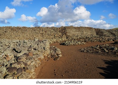 Mo'okini Heuiau In The North Of Big Island, Hawaii - Ruins Of A Temple Of The Hawaiian Religion In The Kohala Historical Sites State Monument Near Upolu Point