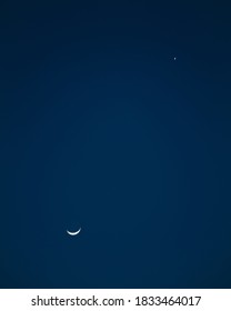 moon with blue sky backgorund - Shutterstock ID 1833464017
