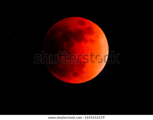 Moon changed to Super Blue Blood Moon due to a\
total lunar eclipse.