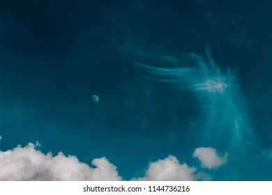 Moon in the clouds