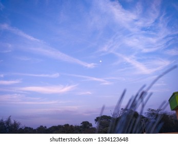 moon in clouds 