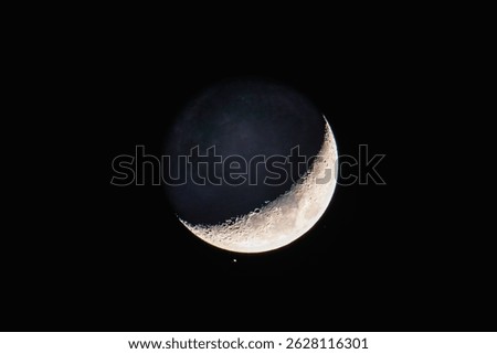 The Moon in conjunction with Saturn