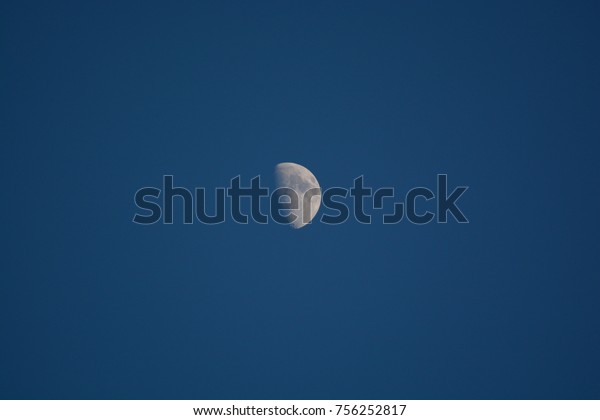 The moon at
daytime