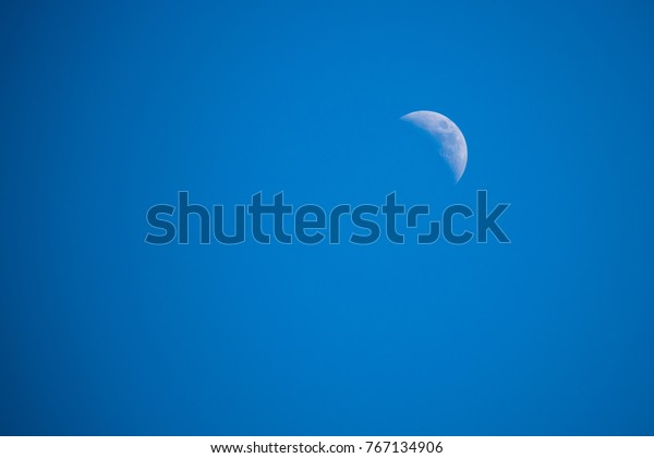 Moon in the daytime
sky