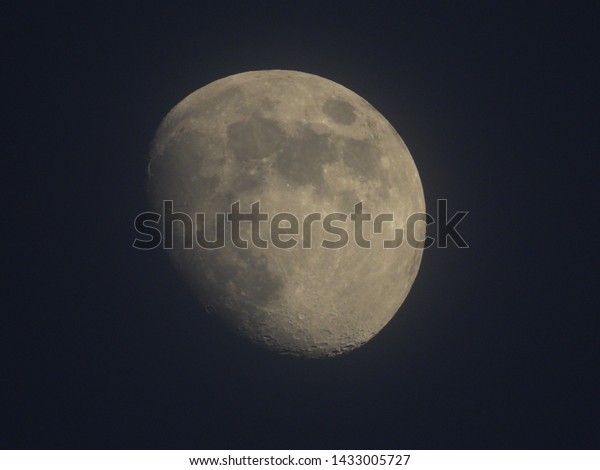 moon in full moon phase, view of the moon during\
the day and at night