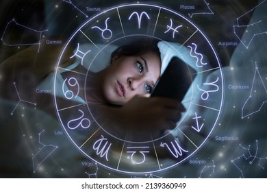 Moon Horoscope And Zodiac Astrology. Future Love And Fortune