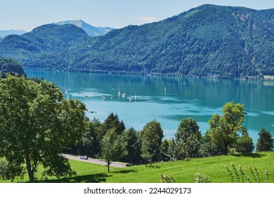 Moon Lake in Austria, Europe.