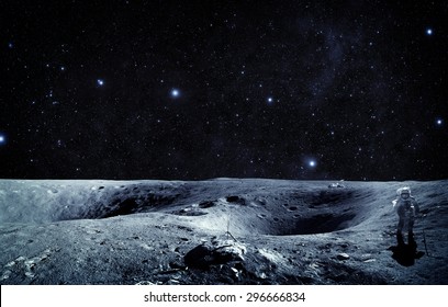 Moon Landing - Elements of this Image Furnished by NASA - Powered by Shutterstock