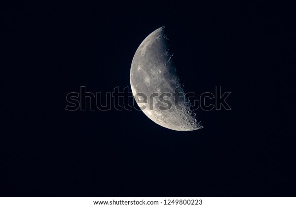 The moon last quarter\
phase.