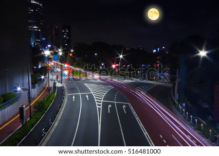 Moon Lights City Lights