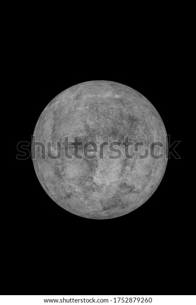 Moon like lamp in black and\
white