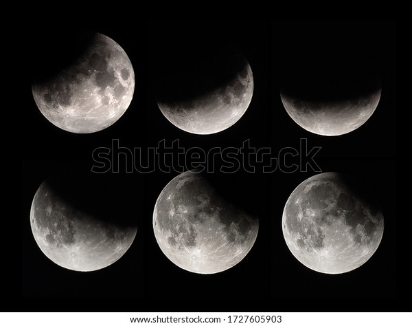 Moon Lunar\
eclipse . Phases of lunar\
eclipse