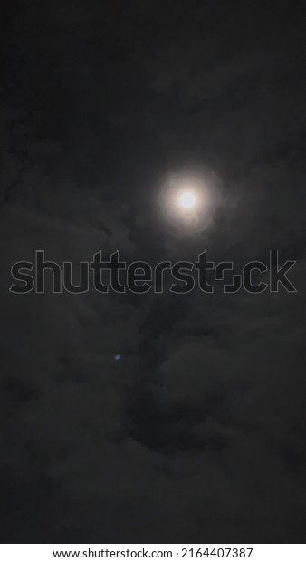 The moon in the\
middle of the night is so quiet and beautiful. For Background,\
Painting Ideas, To Print.