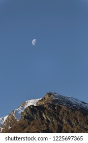 Moon and Mountain