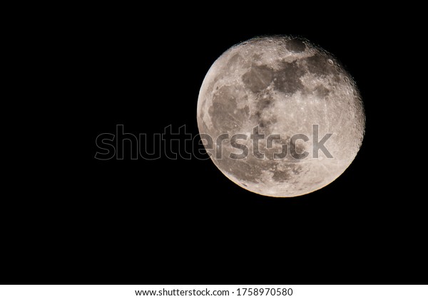 The moon at night after\
super moon