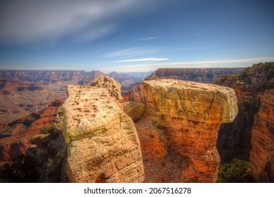 Moon Night Of Grand Canyon