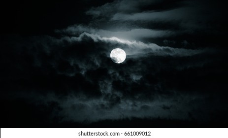 Moon and night sky